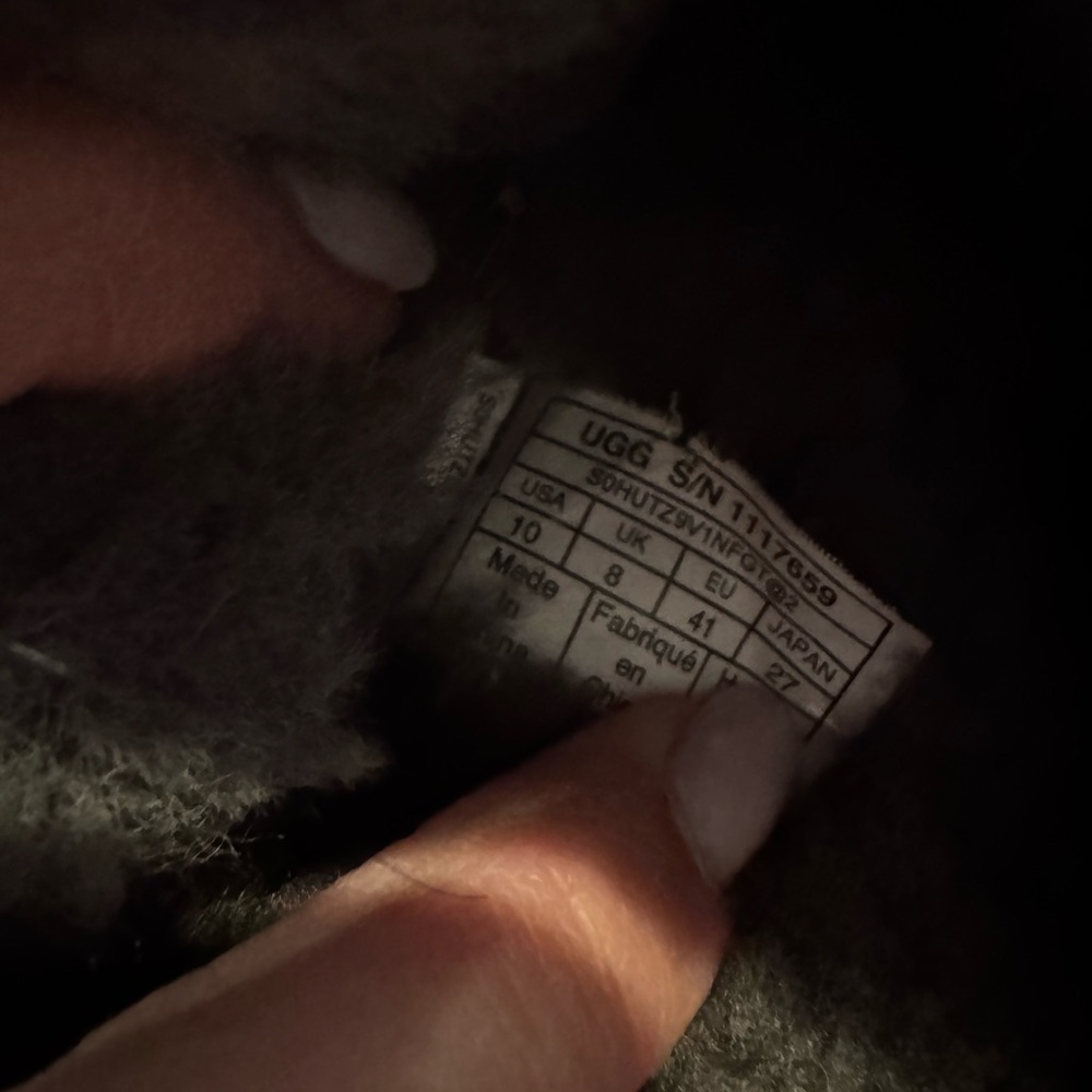 UGG Black and Gray Knit Slippers - Picture 4 of 4